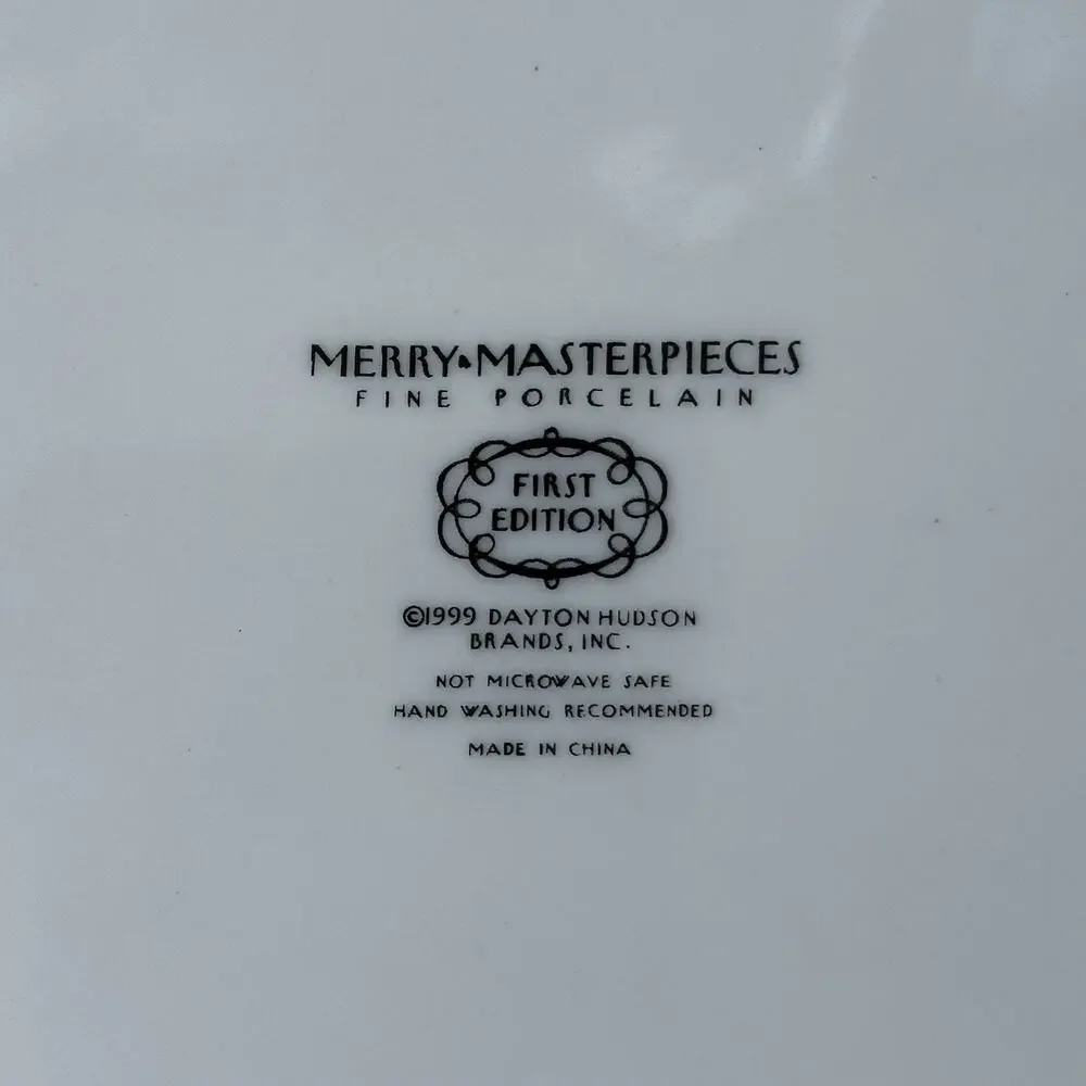 Merry Masterpieces Fine Porcelain Plate 